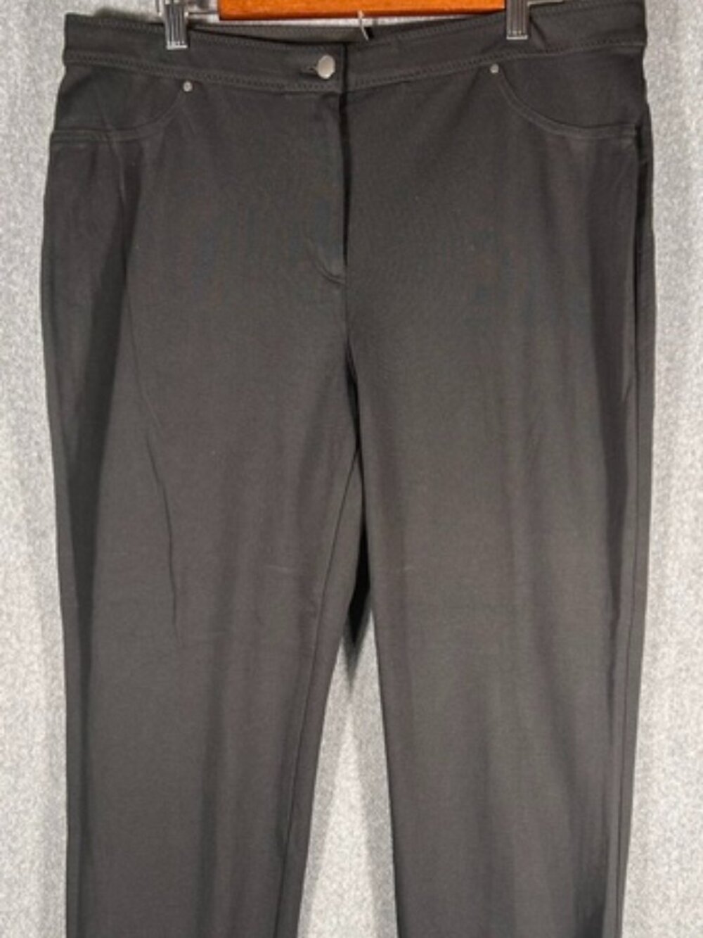 Chico's So Slimming Ankle Pants Womens Sz 2.5 Short Black 36x29